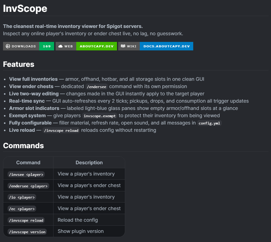 InvScope Plugin Preview